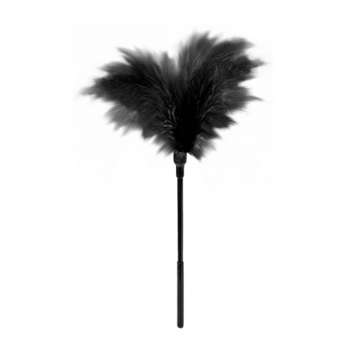 Small feather tickler black