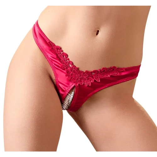 Cottelli Lingerie Briefs Pearls Red