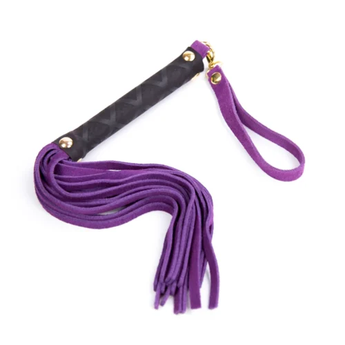Leather Flogger 27 cm Purple
