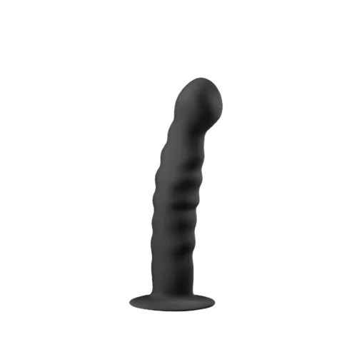 Silicone Suction Cup Black Dildo